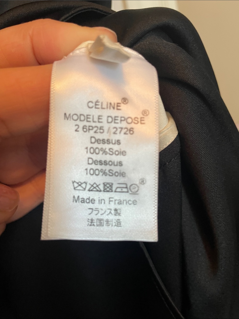 Celine 100% silk made in France dress with cream shell and slip dress size 36 - Picture 5 of 9